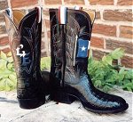 Made for a Texas Senator:  Texas Flag HornBack Gator Boots